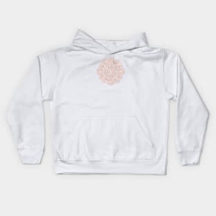 Rosegold Revolution Metallic Mandala Kids Hoodie